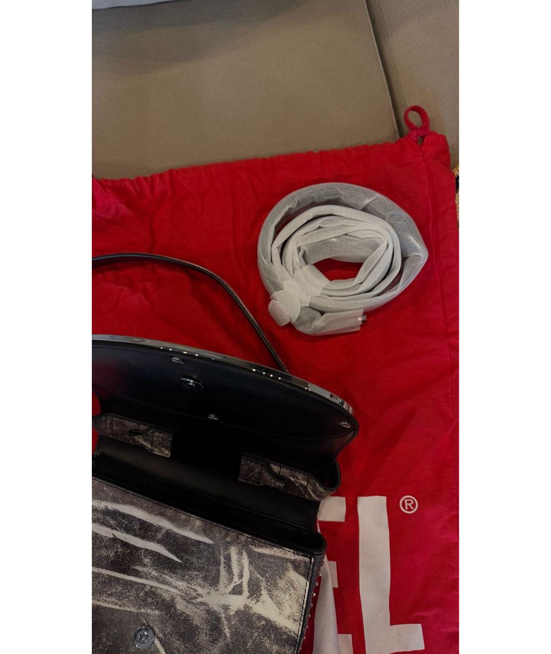 DIESEL Коричневая кожаная сумка через плечо, фото 3