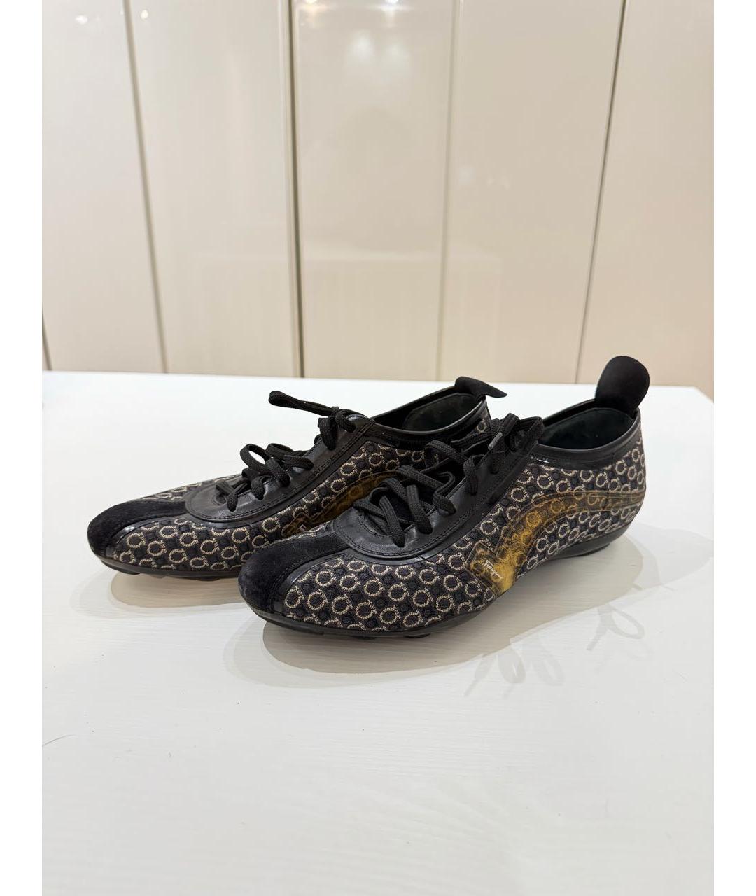 FERRAGAMO Черные кроссовки, фото 5