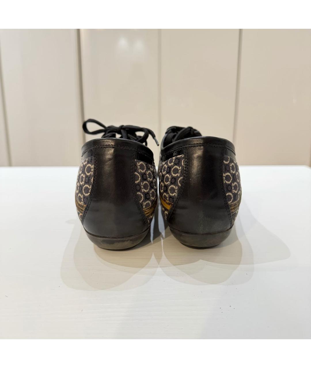 FERRAGAMO Черные кроссовки, фото 4