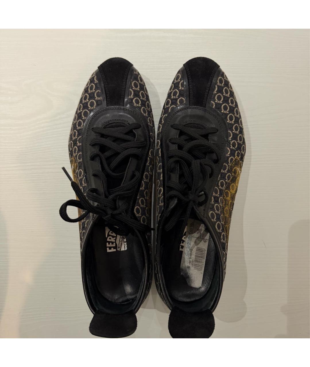 FERRAGAMO Черные кроссовки, фото 3
