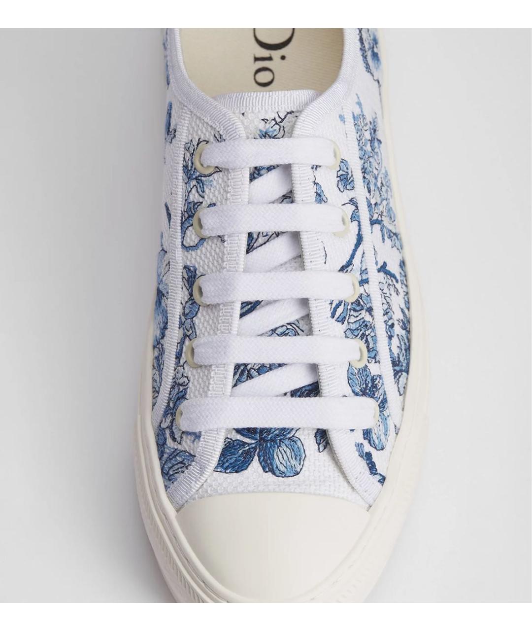 CHRISTIAN DIOR Белые текстильные кеды, фото 6