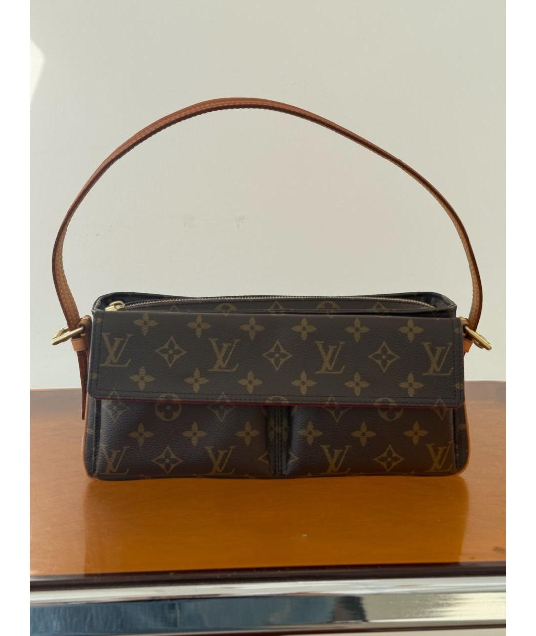 LOUIS VUITTON Коричневая сумка через плечо, фото 5