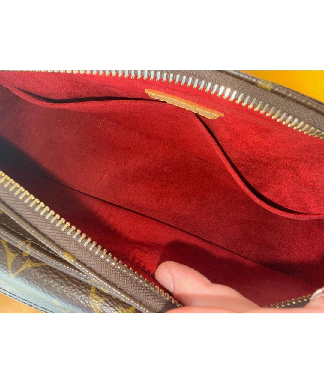 LOUIS VUITTON Коричневая сумка через плечо, фото 7