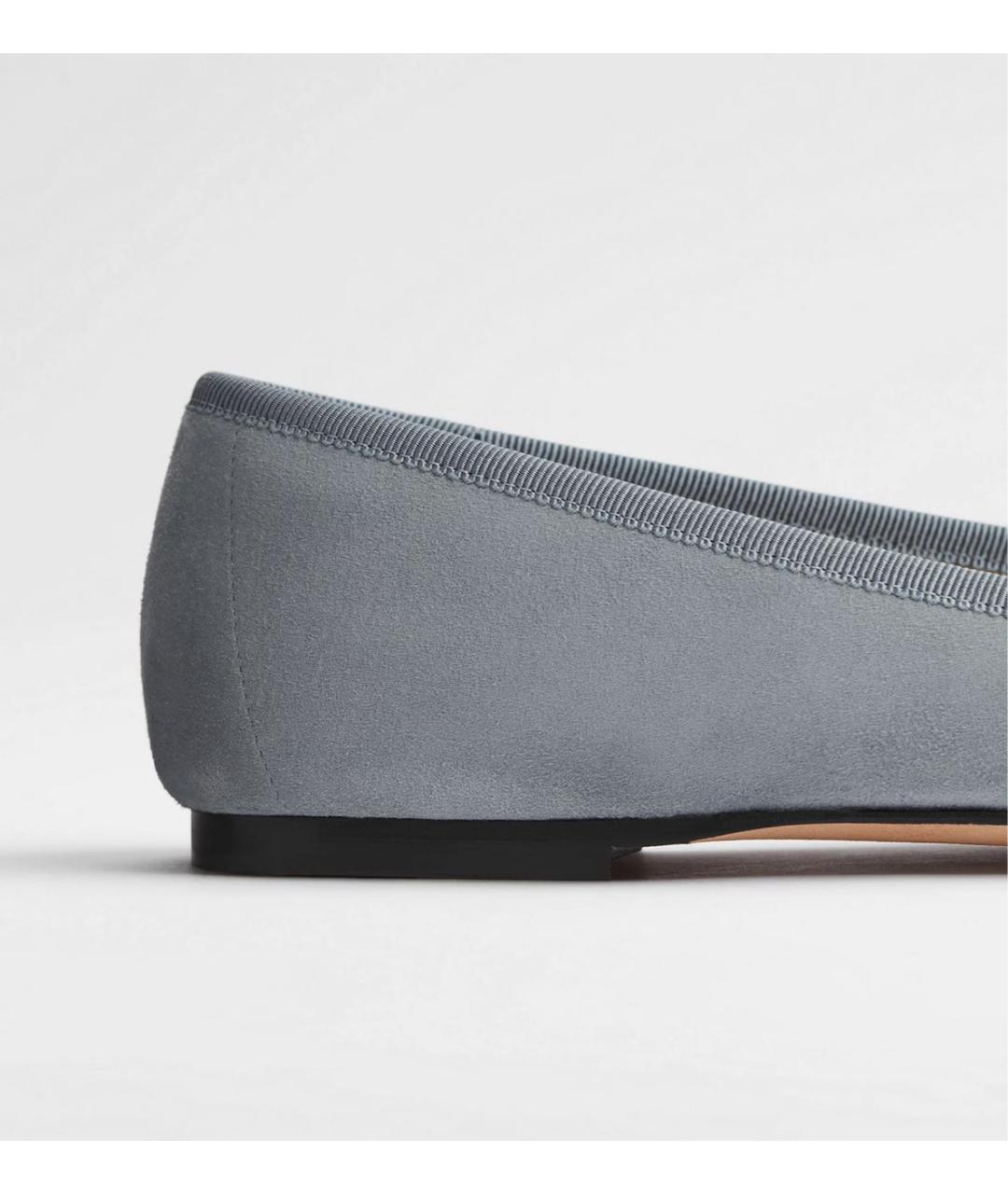 CHRISTIAN DIOR Голубые замшевые балетки, фото 3