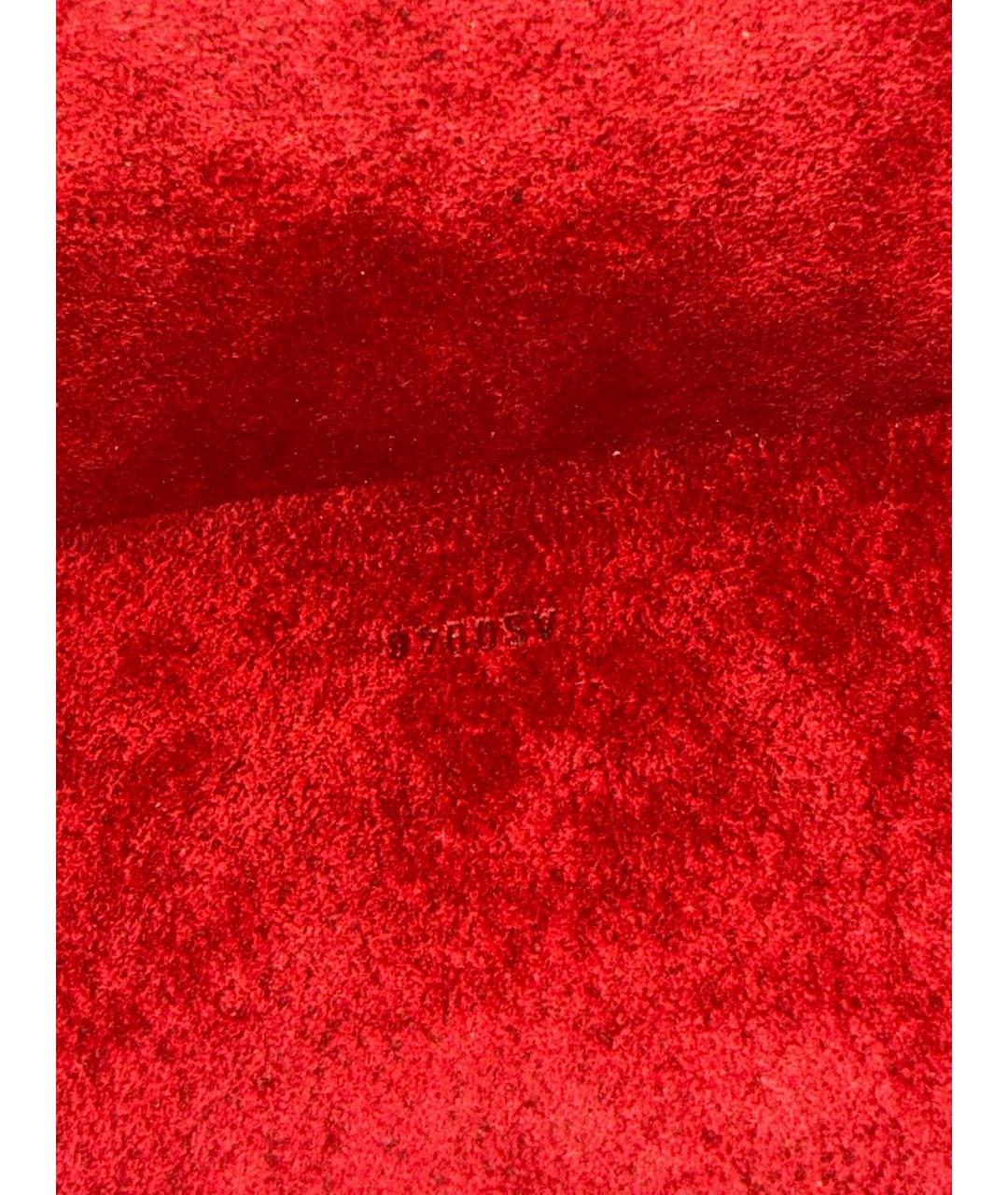 LOUIS VUITTON Красная кожаная сумка с короткими ручками, фото 6