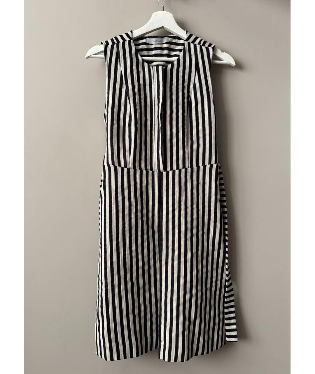 MARELLA Белое хлопковое повседневное платье, фото 4