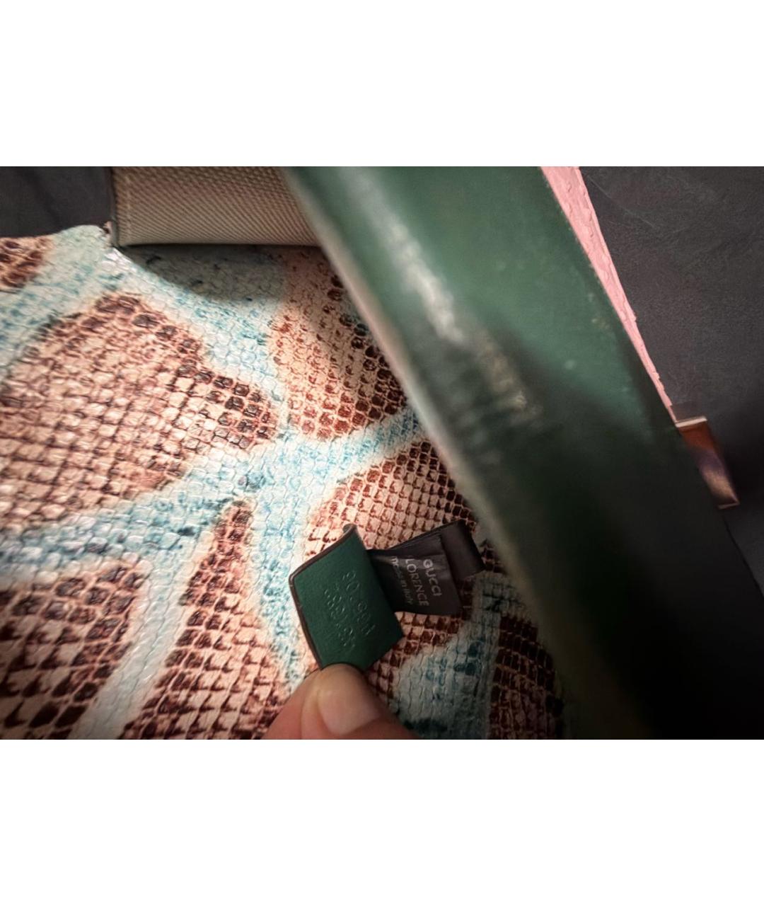 GUCCI Розовая сумка через плечо из экзотической кожи, фото 5