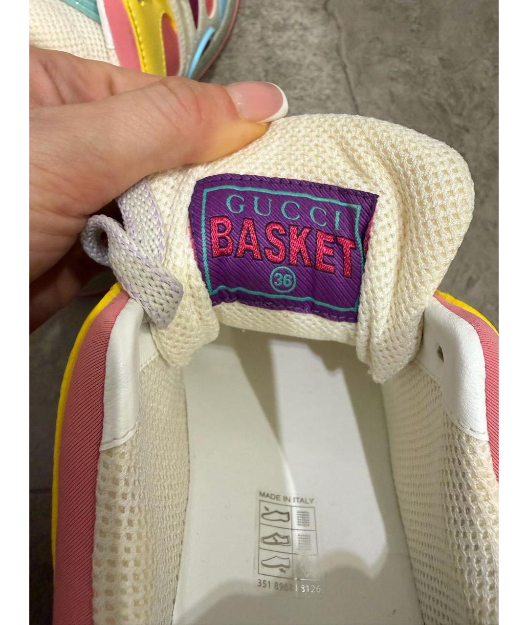 GUCCI Мульти кожаные кеды, фото 6