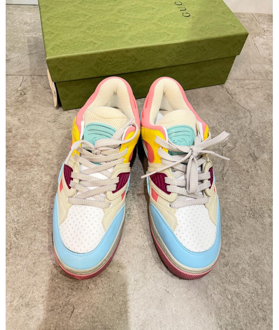 GUCCI Мульти кожаные кеды, фото 3