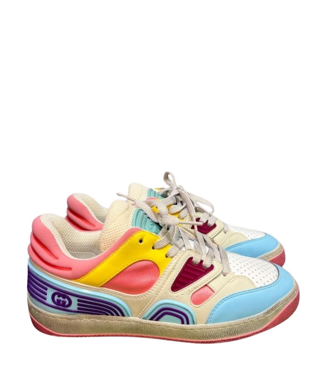 GUCCI Мульти кожаные кеды, фото 1