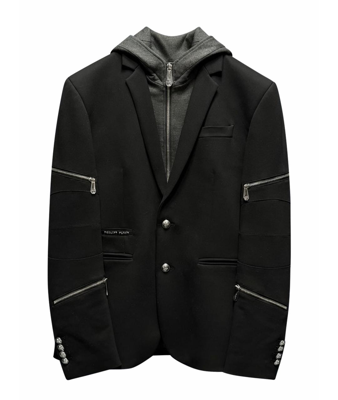 PHILIPP PLEIN Черный вискозный пиджак, фото 1