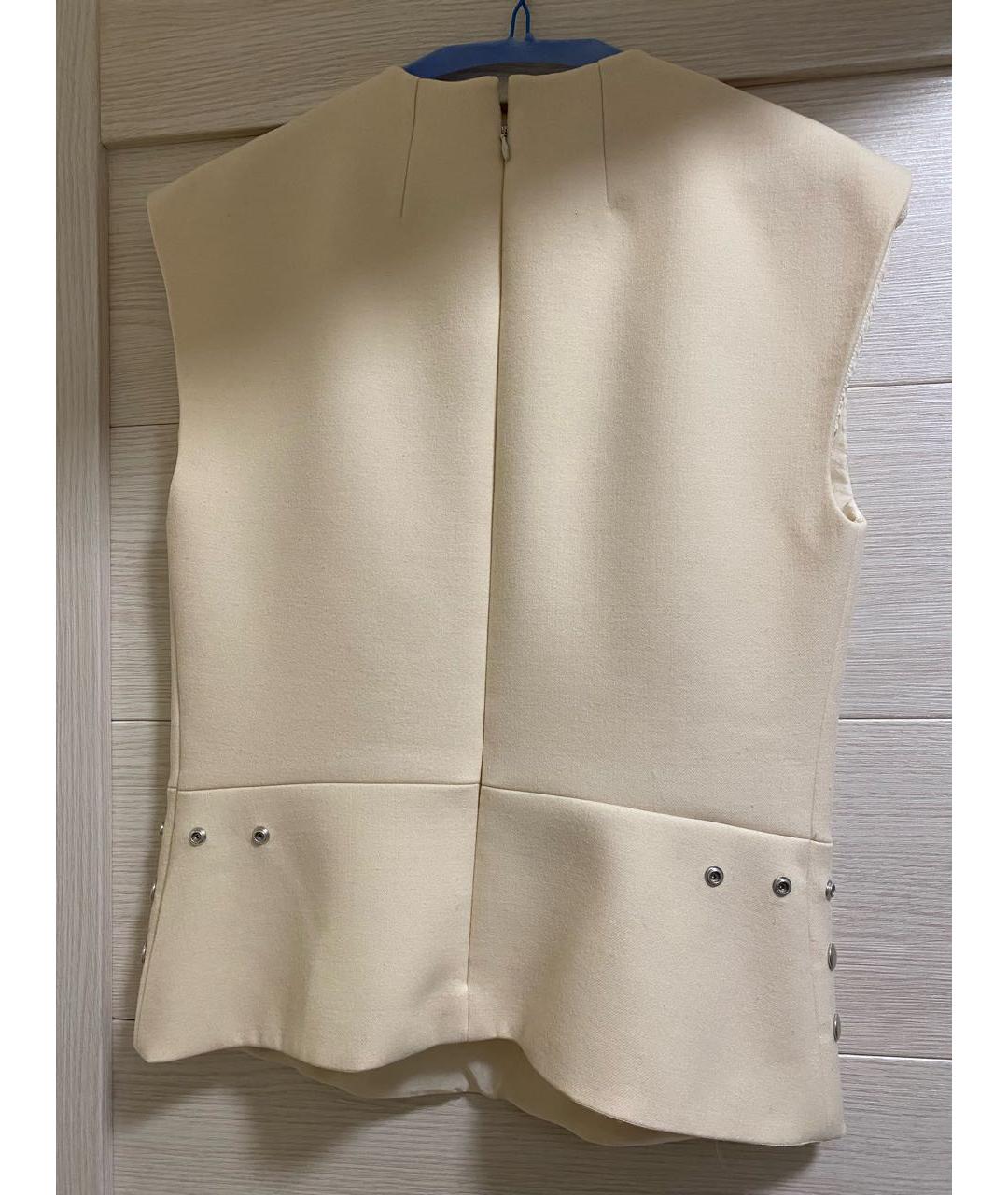 CELINE Бежевый шерстяной жилет, фото 2
