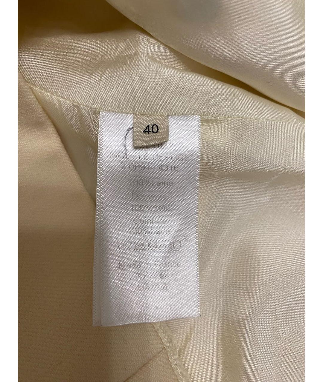 CELINE Бежевый шерстяной жилет, фото 6