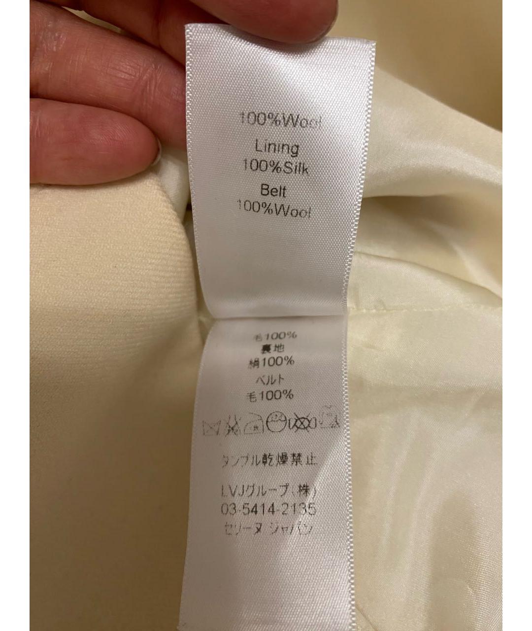 CELINE Бежевый шерстяной жилет, фото 8