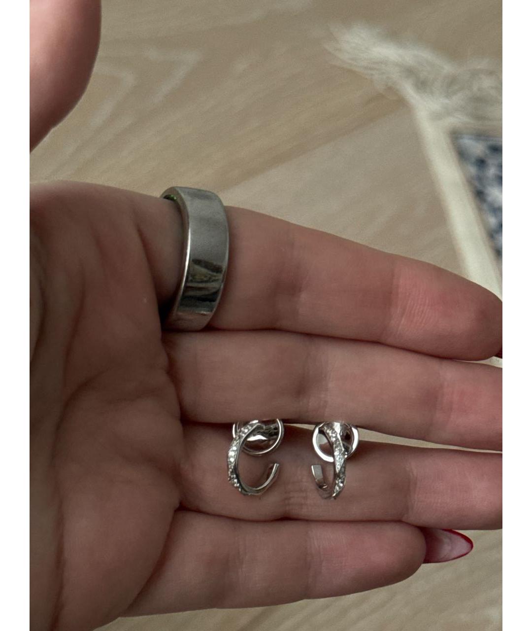 GRAFF Серебряные серьги из белого золота, фото 2