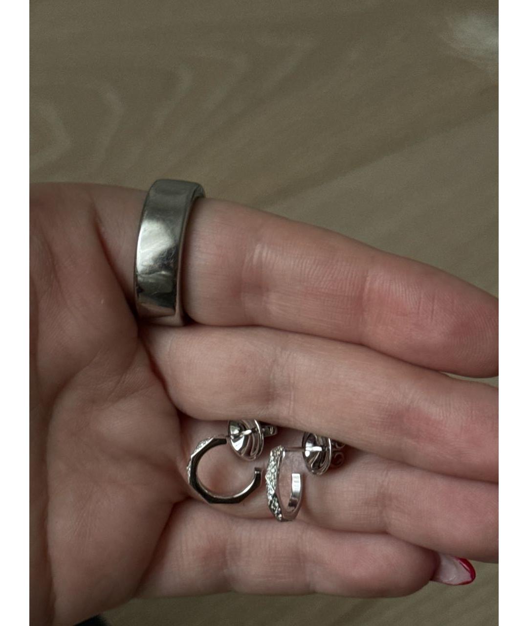 GRAFF Серебряные серьги из белого золота, фото 3