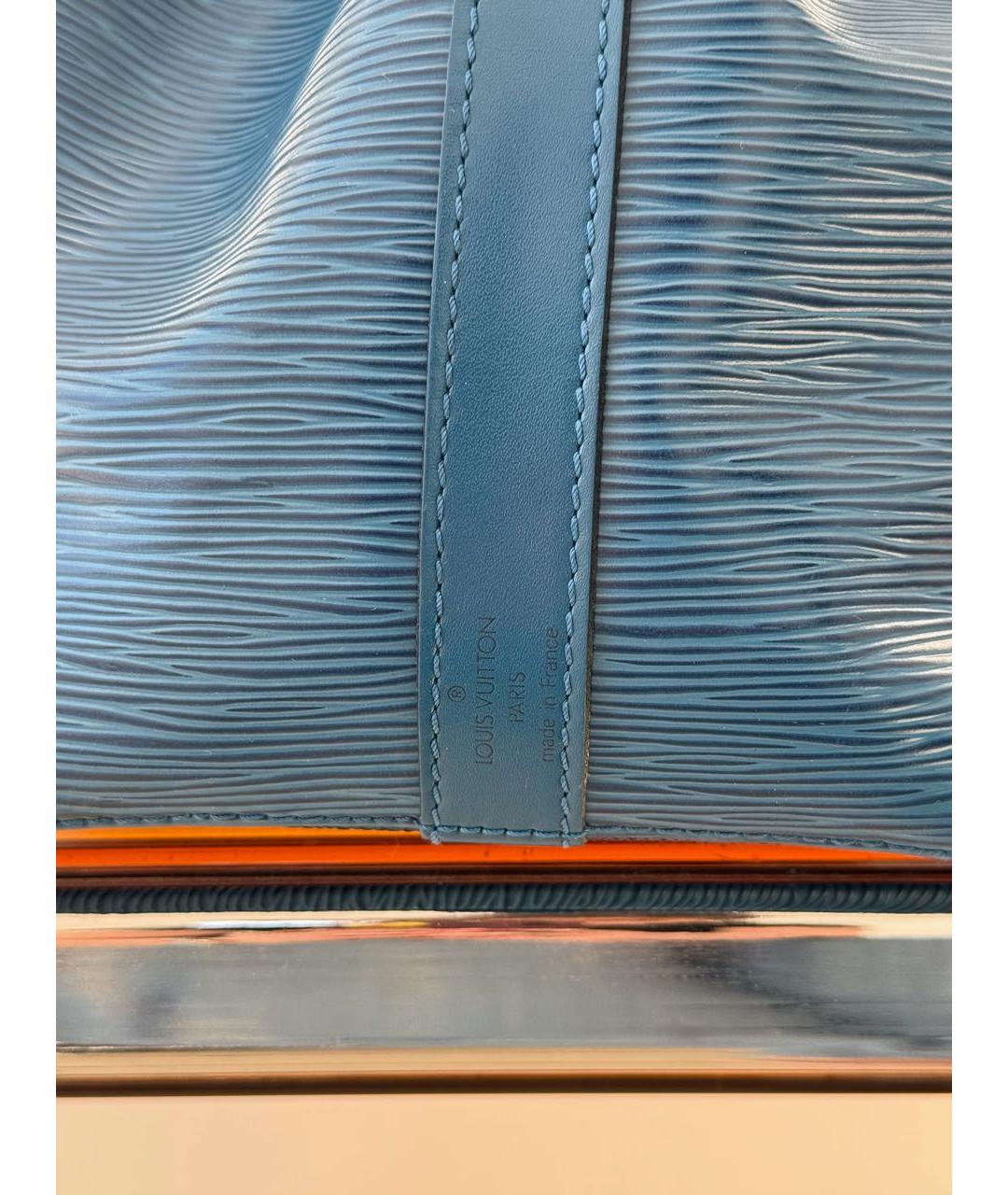 LOUIS VUITTON Синяя кожаная сумка через плечо, фото 5