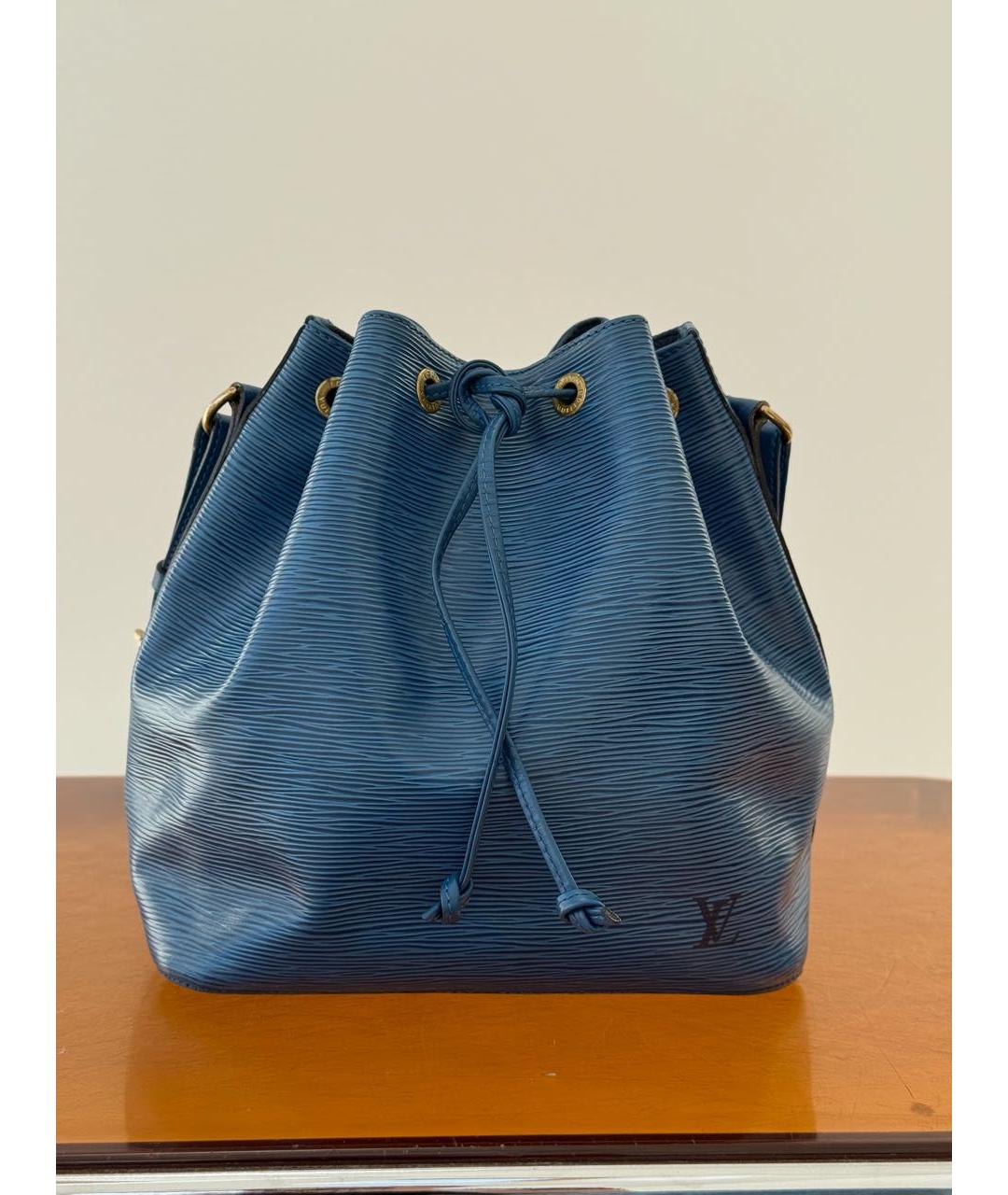 LOUIS VUITTON Синяя кожаная сумка через плечо, фото 9