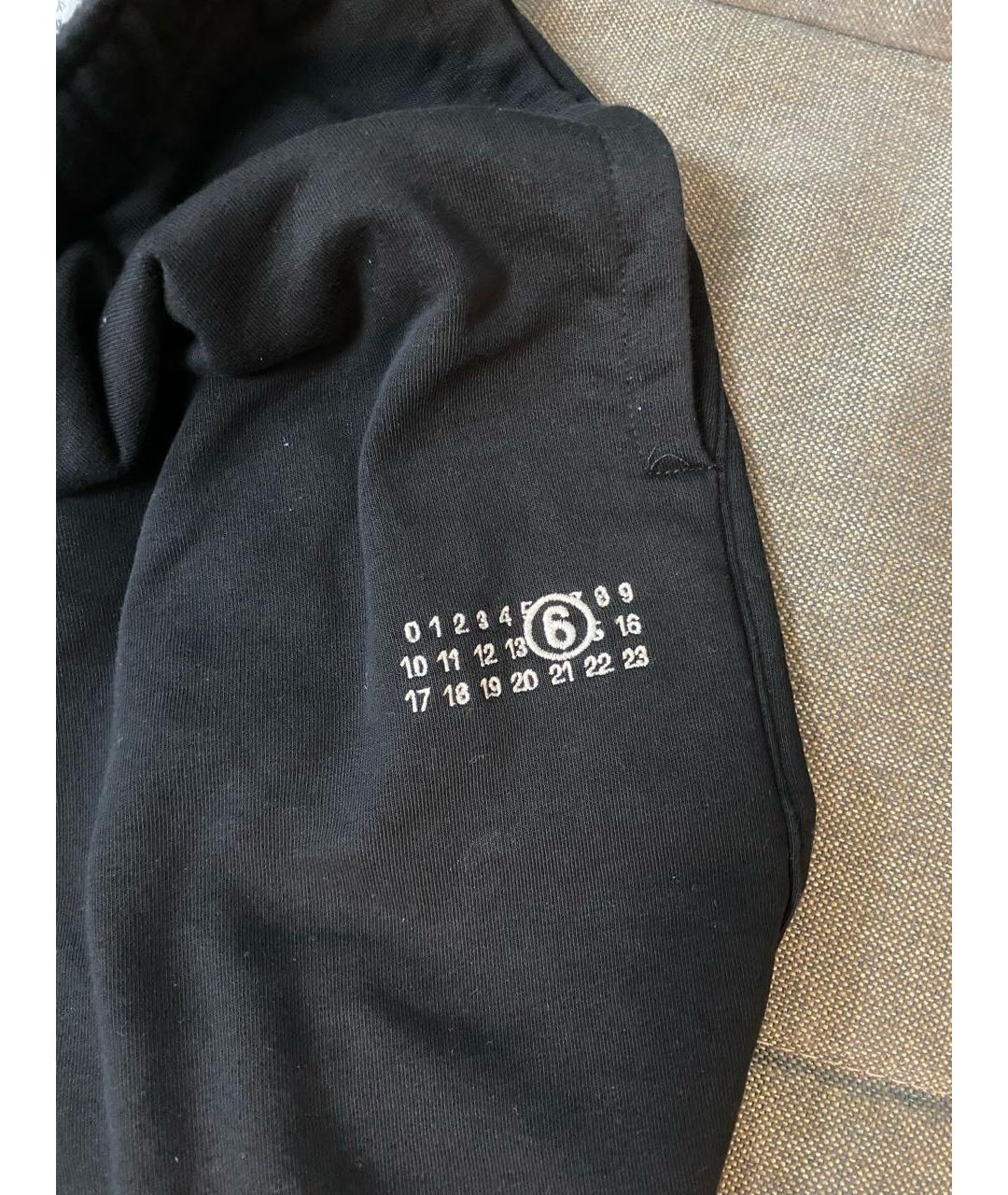 MAISON MARGIELA Черные хлопковые повседневные брюки, фото 4