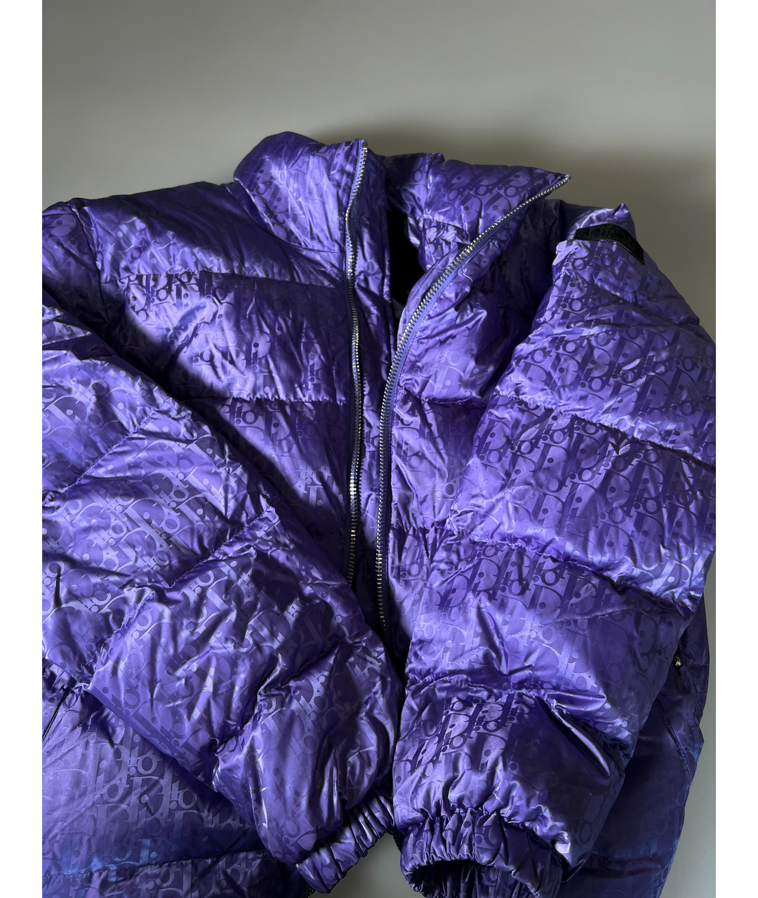 CHRISTIAN DIOR Фиолетовый полиамидовый пуховик, фото 2