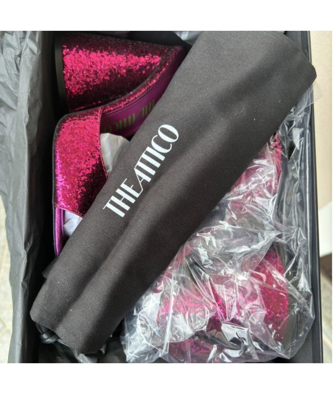 THE ATTICO Фуксия мюли, фото 4