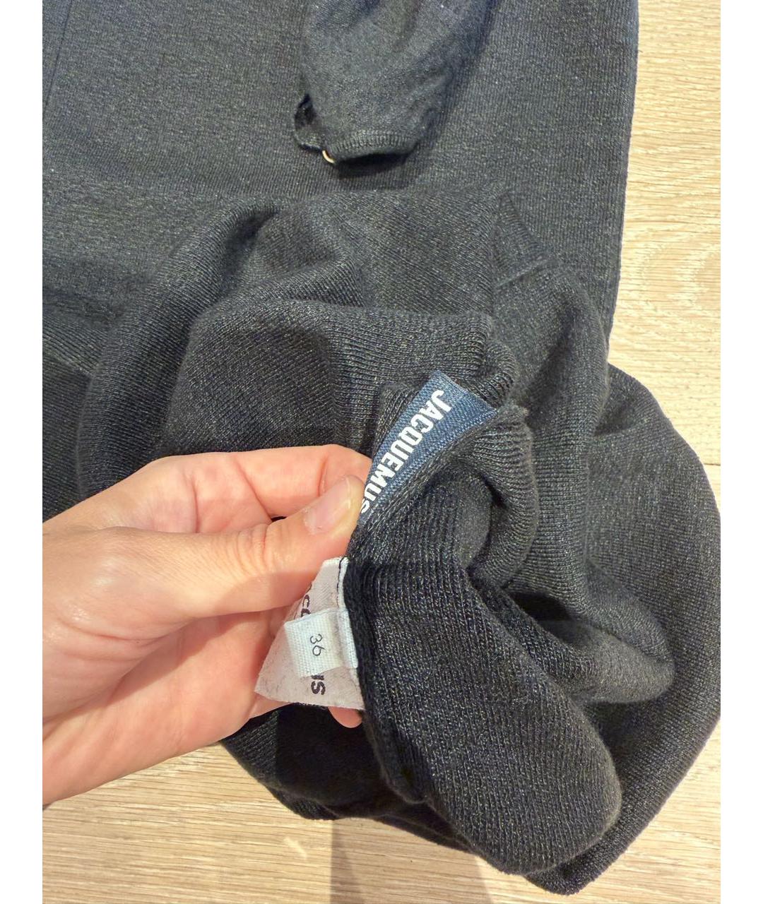 JACQUEMUS Черное повседневное платье, фото 6