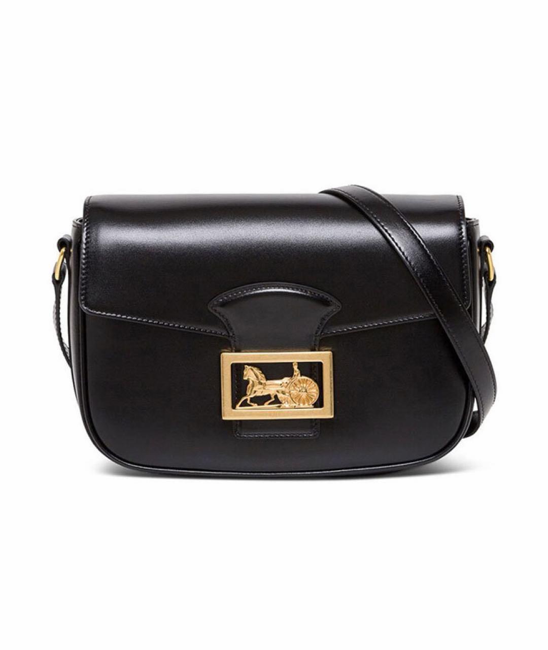 CELINE Черная кожаная сумка через плечо, фото 9