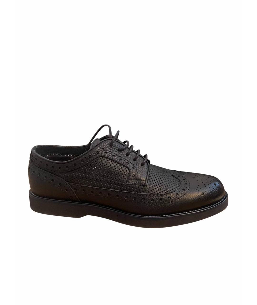 DOUCAL'S Синие кожаные туфли, фото 1