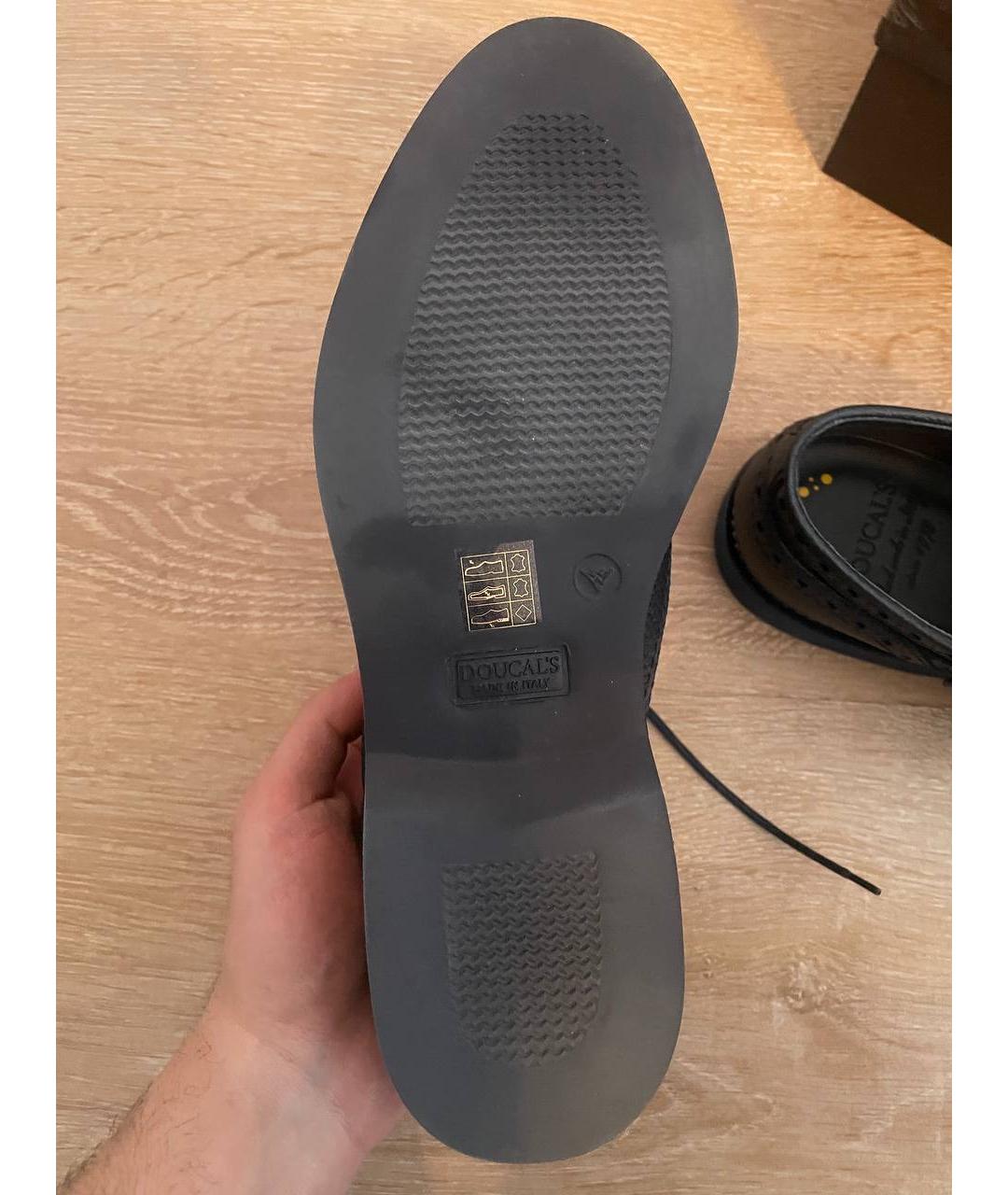 DOUCAL'S Синие кожаные туфли, фото 5