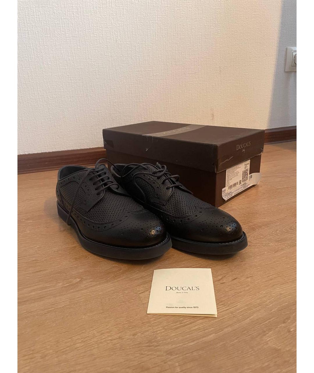 DOUCAL'S Синие кожаные туфли, фото 2