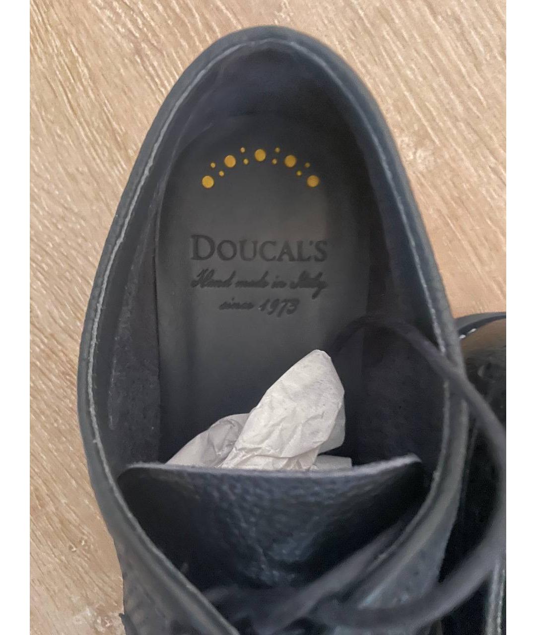 DOUCAL'S Синие кожаные туфли, фото 3