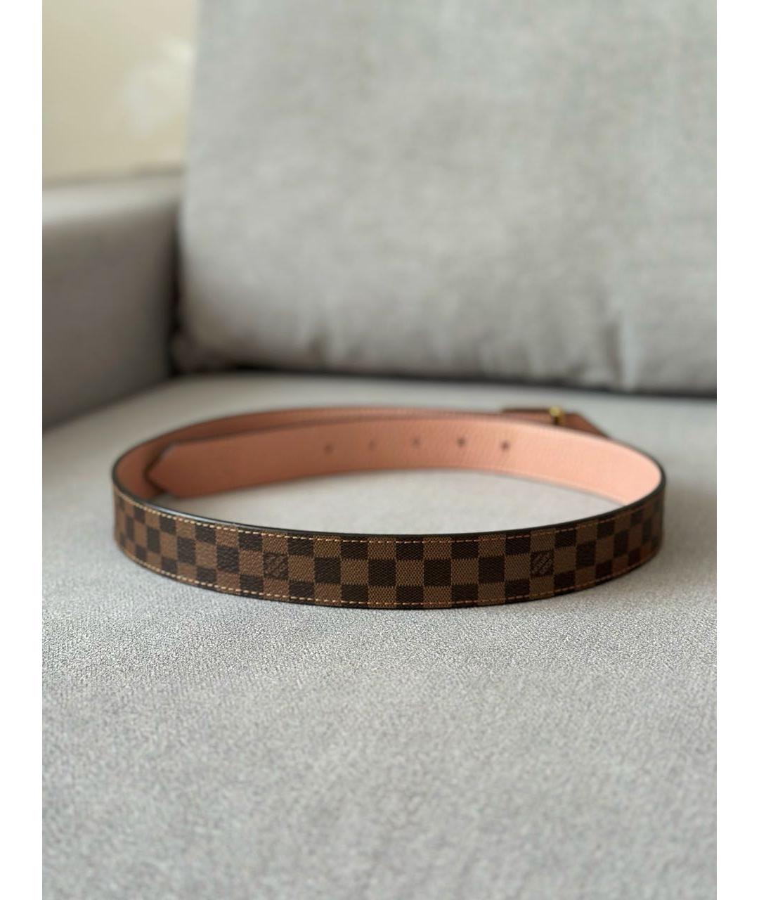 LOUIS VUITTON Коричневый ремень, фото 4