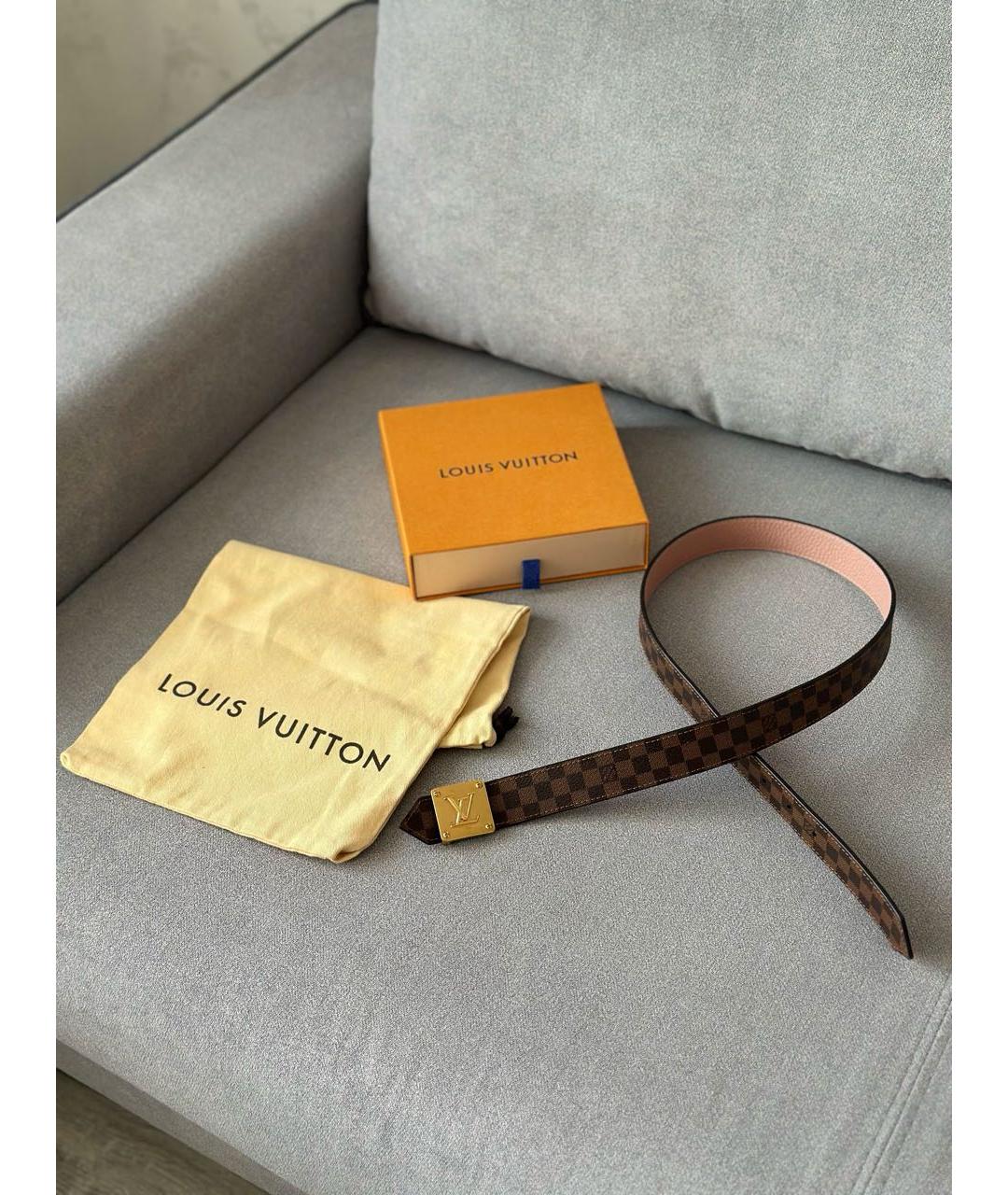 LOUIS VUITTON Коричневый ремень, фото 2