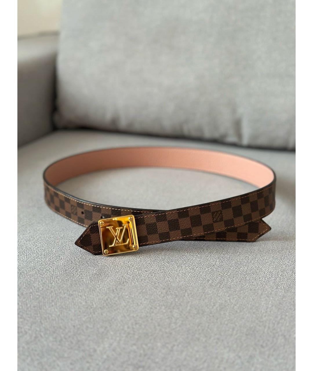 LOUIS VUITTON Коричневый ремень, фото 3