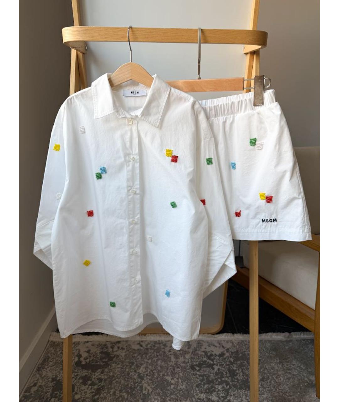 MSGM Белый хлопковый комплект, фото 3