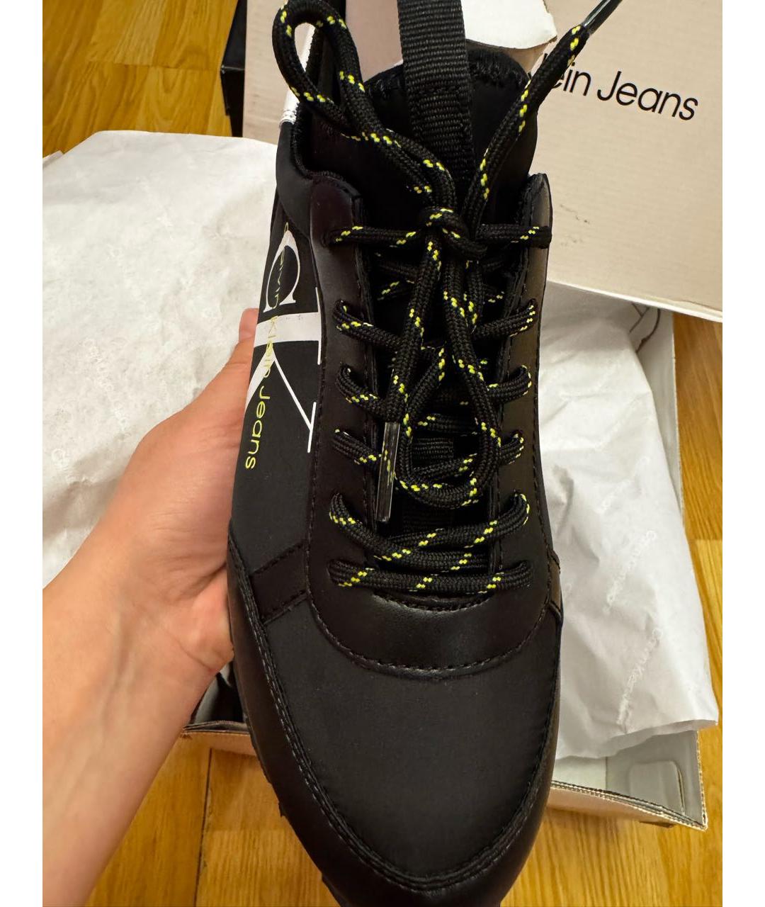 CALVIN KLEIN Черные кроссовки, фото 3