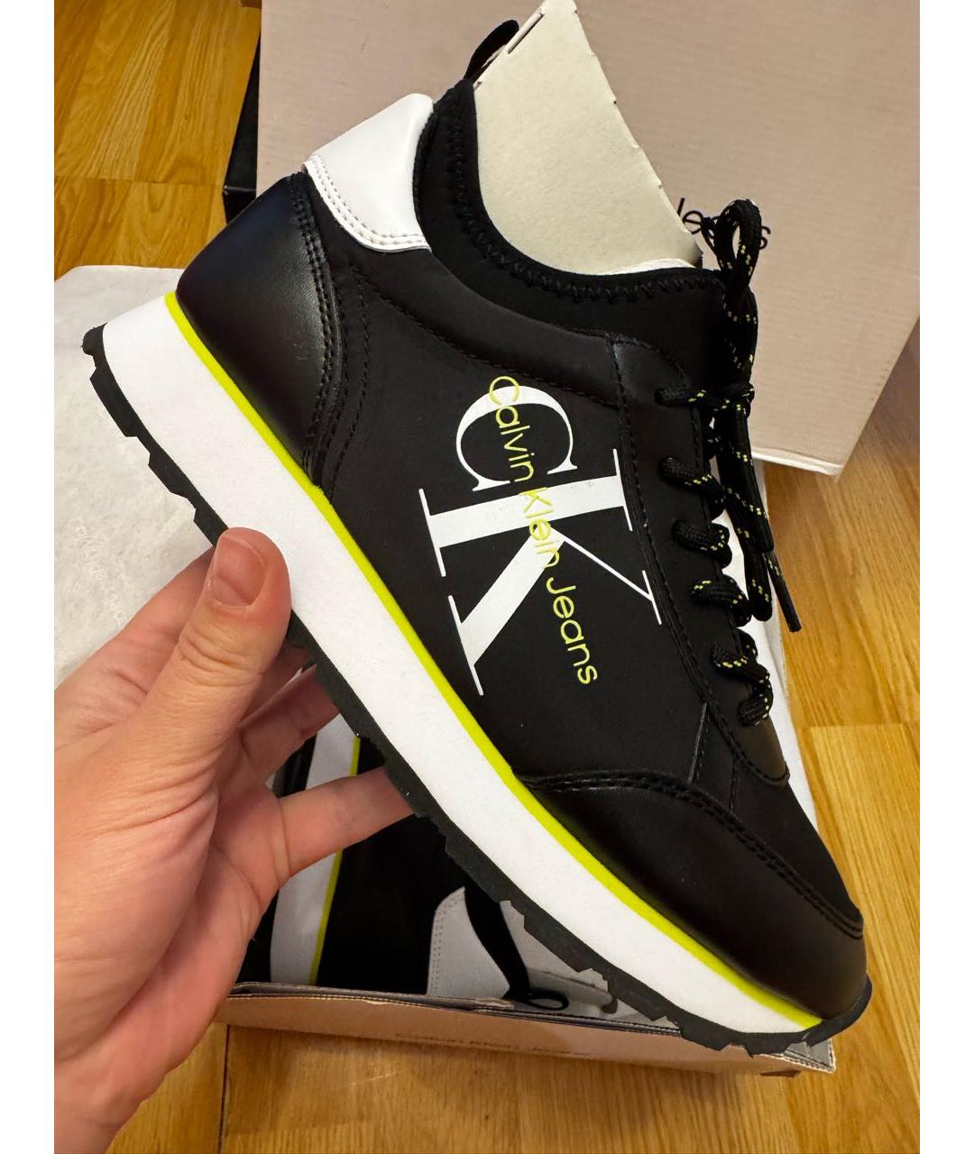 CALVIN KLEIN Черные кроссовки, фото 9