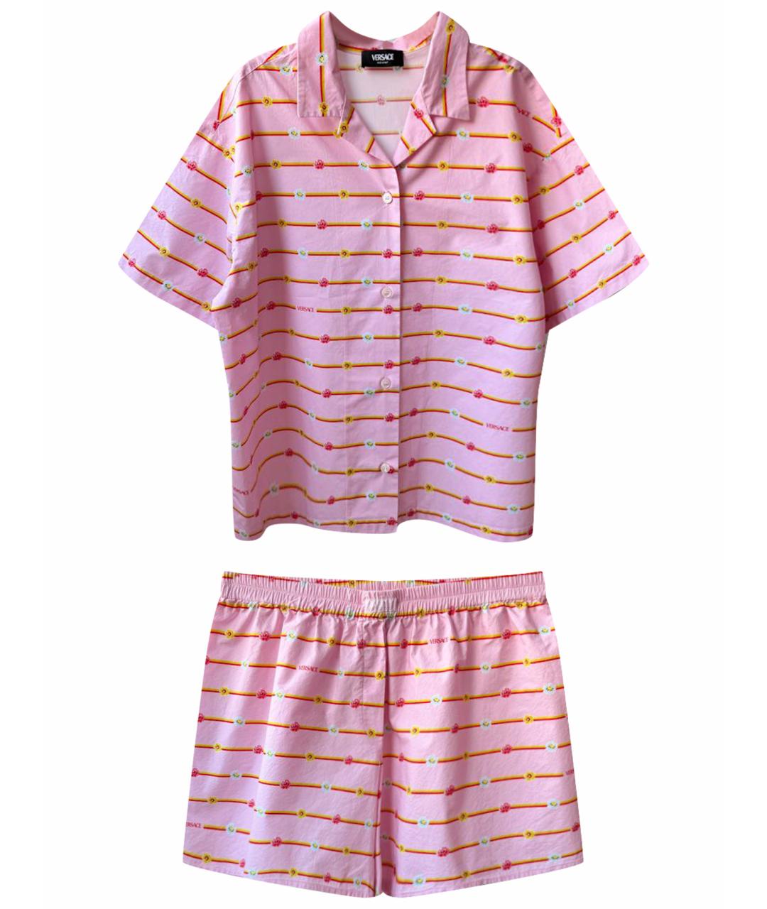 VERSACE Розовый хлопковый комплект, фото 1