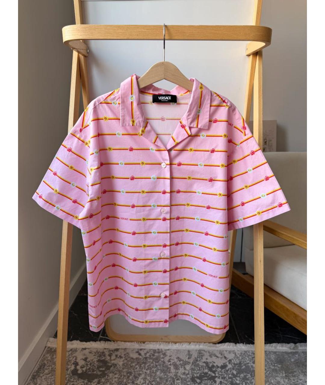 VERSACE Розовый хлопковый комплект, фото 4