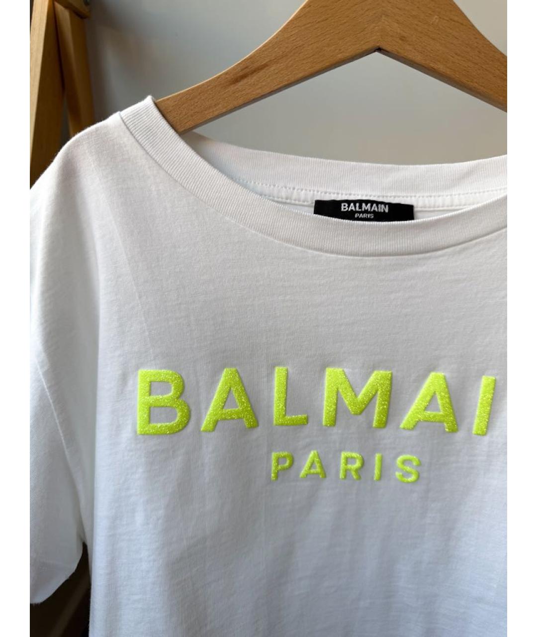 BALMAIN Белый хлопковый детская футболка / топ, фото 4