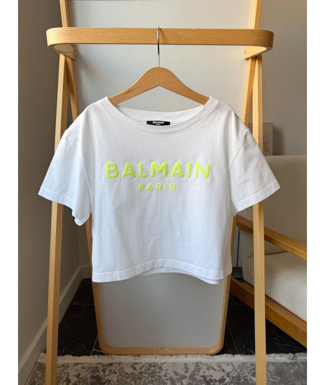 BALMAIN Белый хлопковый детская футболка / топ, фото 5