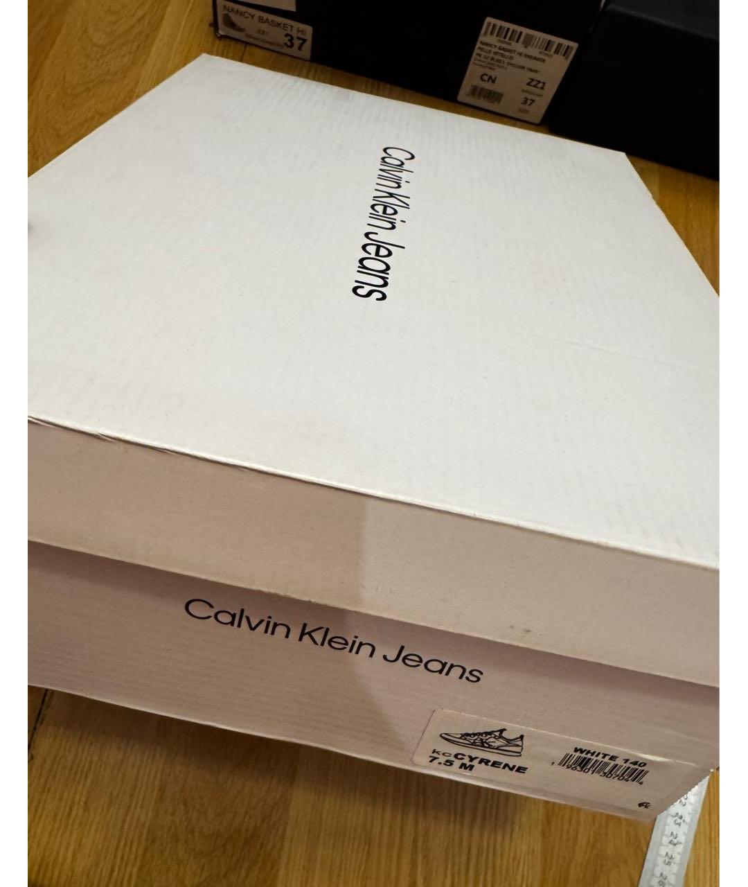 CALVIN KLEIN Белые кроссовки, фото 6