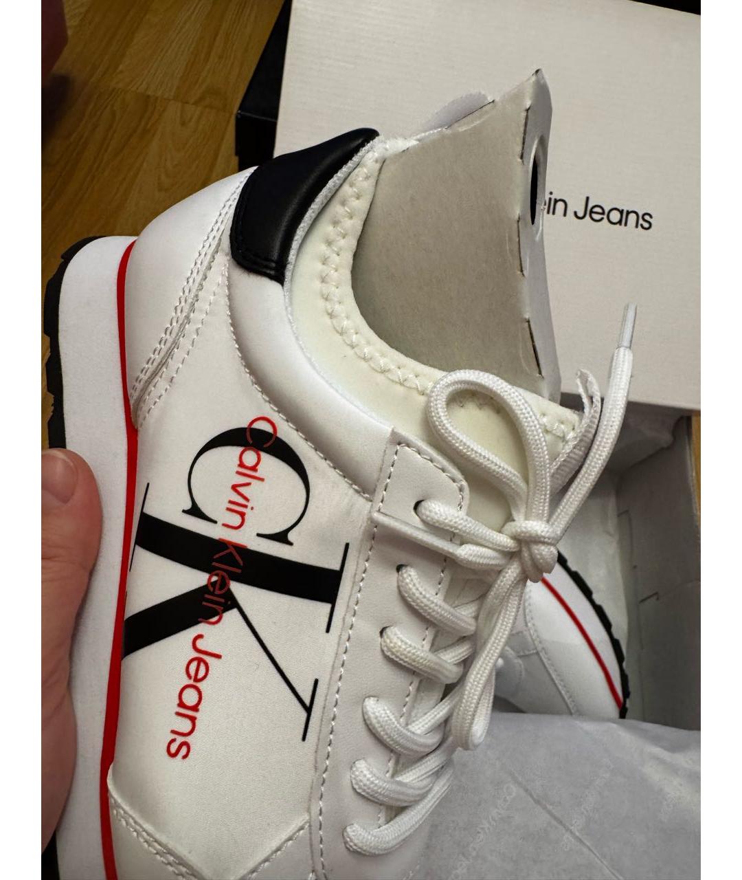 CALVIN KLEIN Белые кроссовки, фото 3