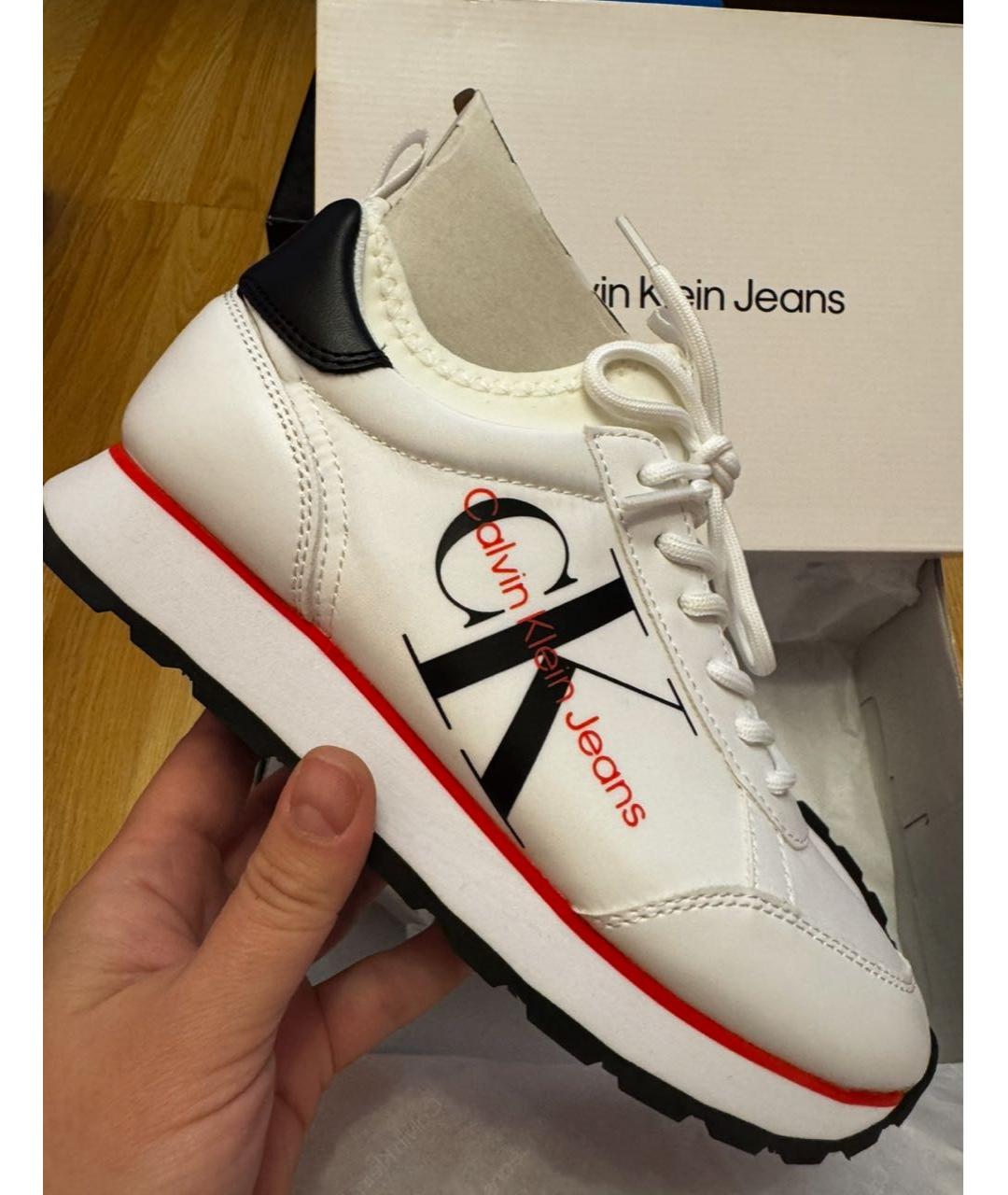 CALVIN KLEIN Белые кроссовки, фото 7