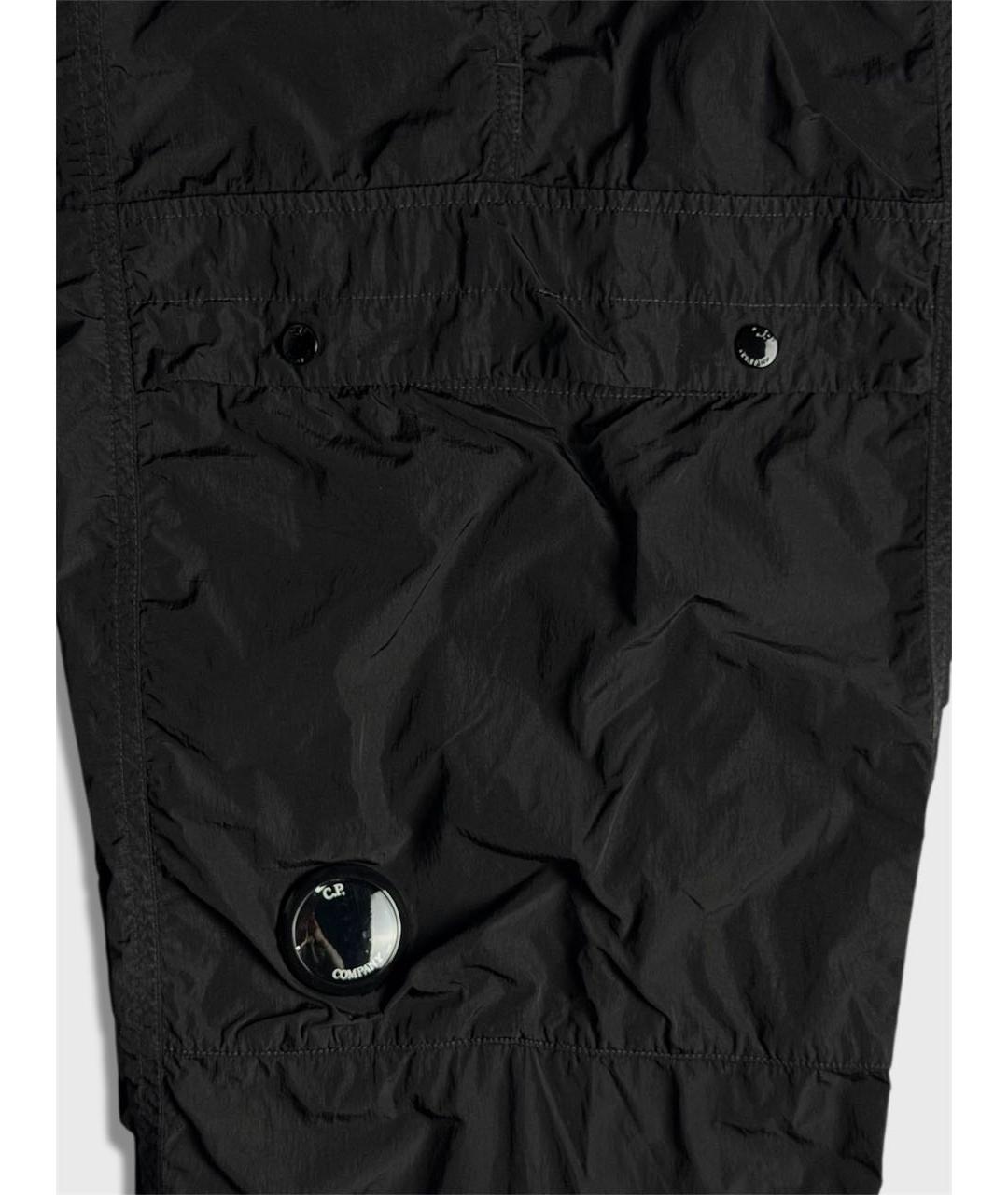 CP COMPANY Черные полиамидовые повседневные брюки, фото 4