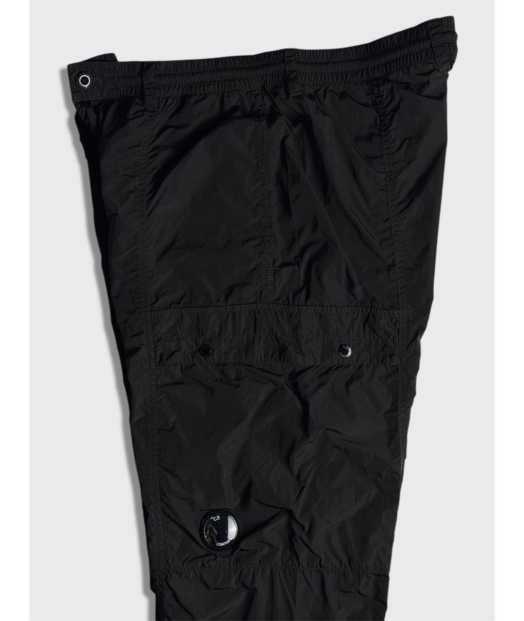 CP COMPANY Черные полиамидовые повседневные брюки, фото 3