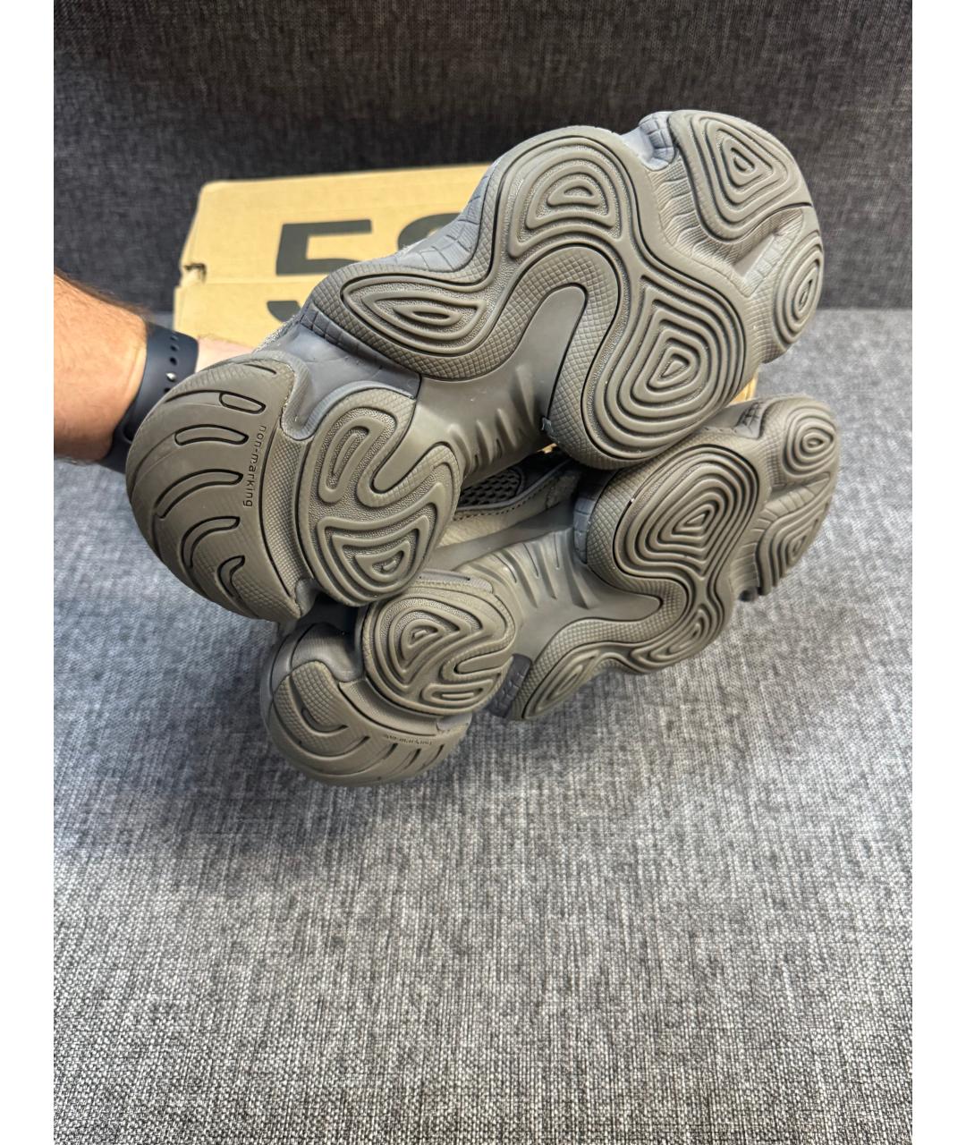 ADIDAS YEEZY Серые замшевые кроссовки, фото 4