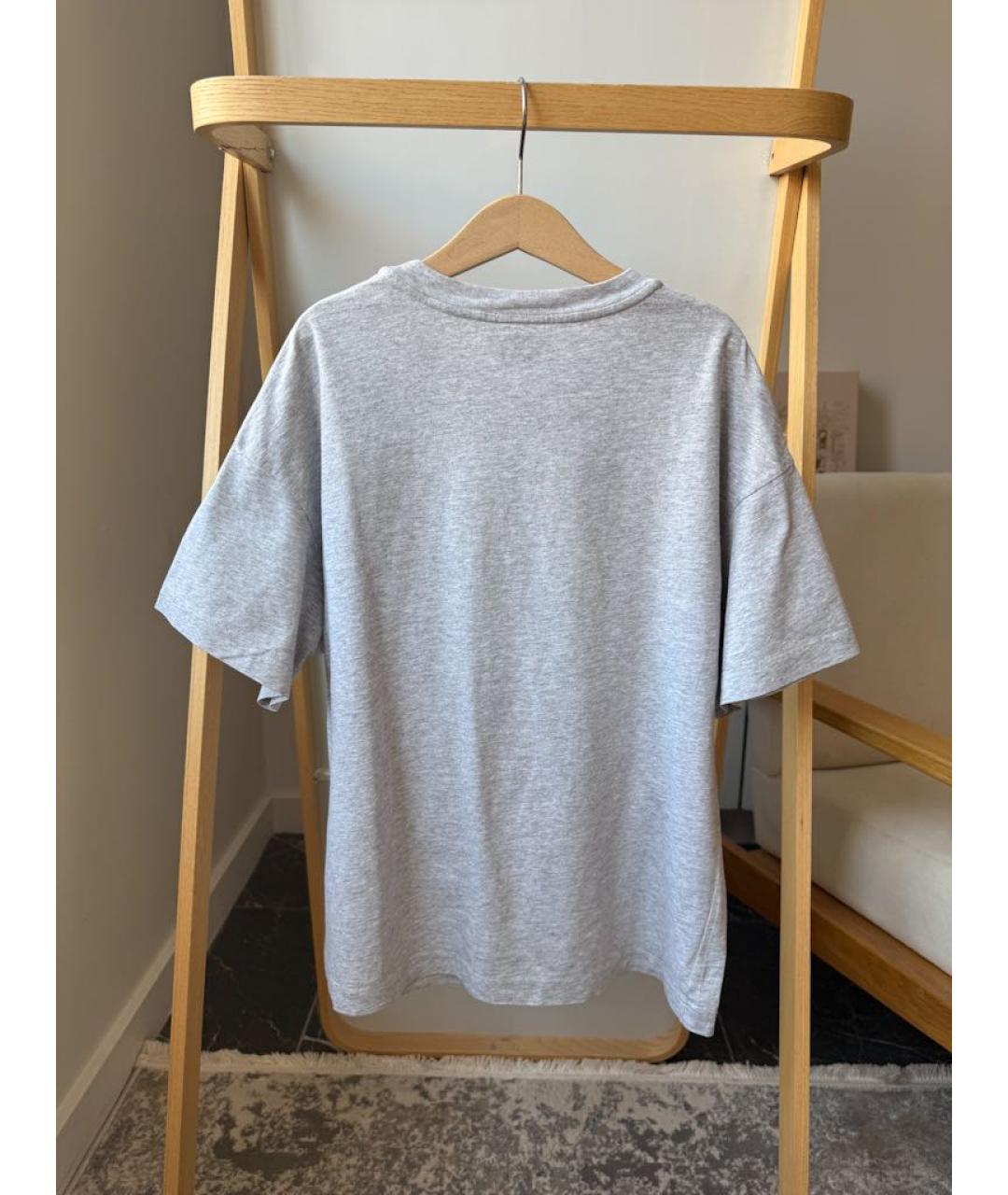 FENDI Серая хлопковая детская футболка, фото 2