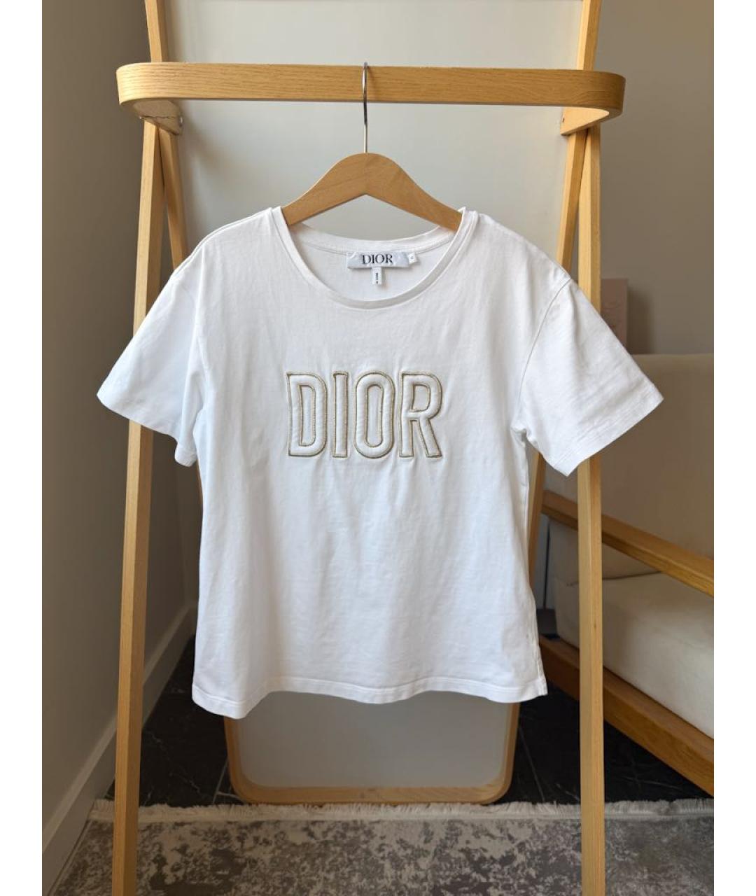 CHRISTIAN DIOR Белый хлопковый детская футболка / топ, фото 5