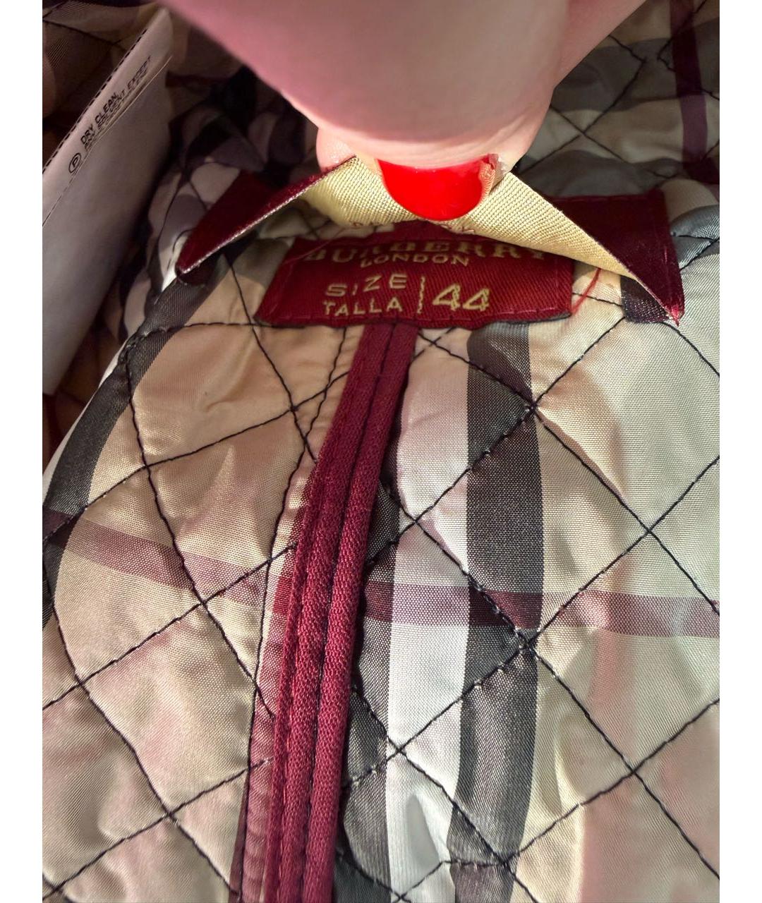 BURBERRY Черная полиэстеровая куртка, фото 6